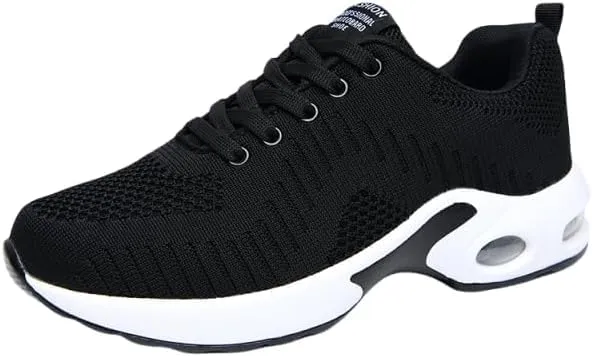 Breathable Women's Air Cushion Sports Shoes - Low Top Running & Walking Trainers with Shock Absorption