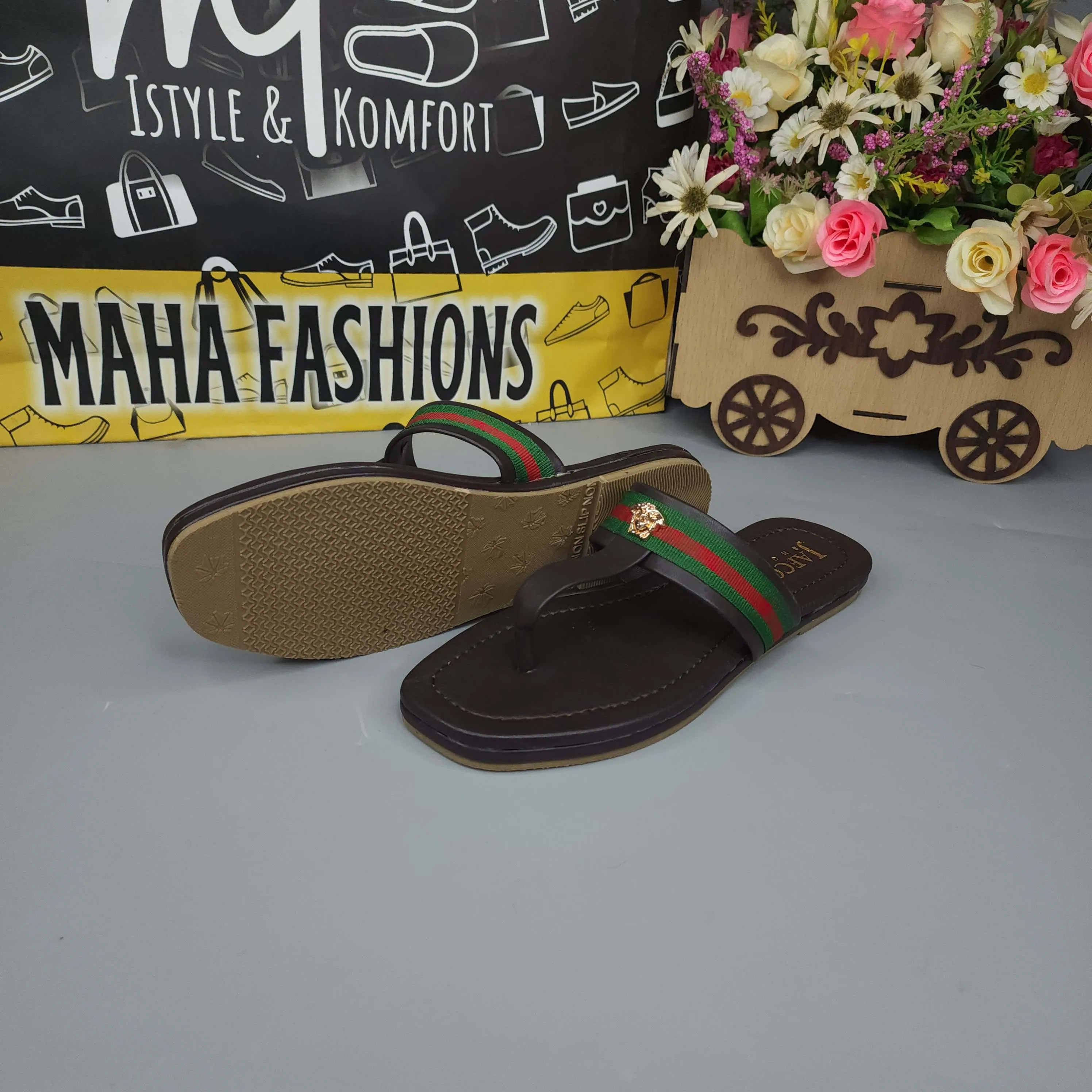 Brown Casual Slippers