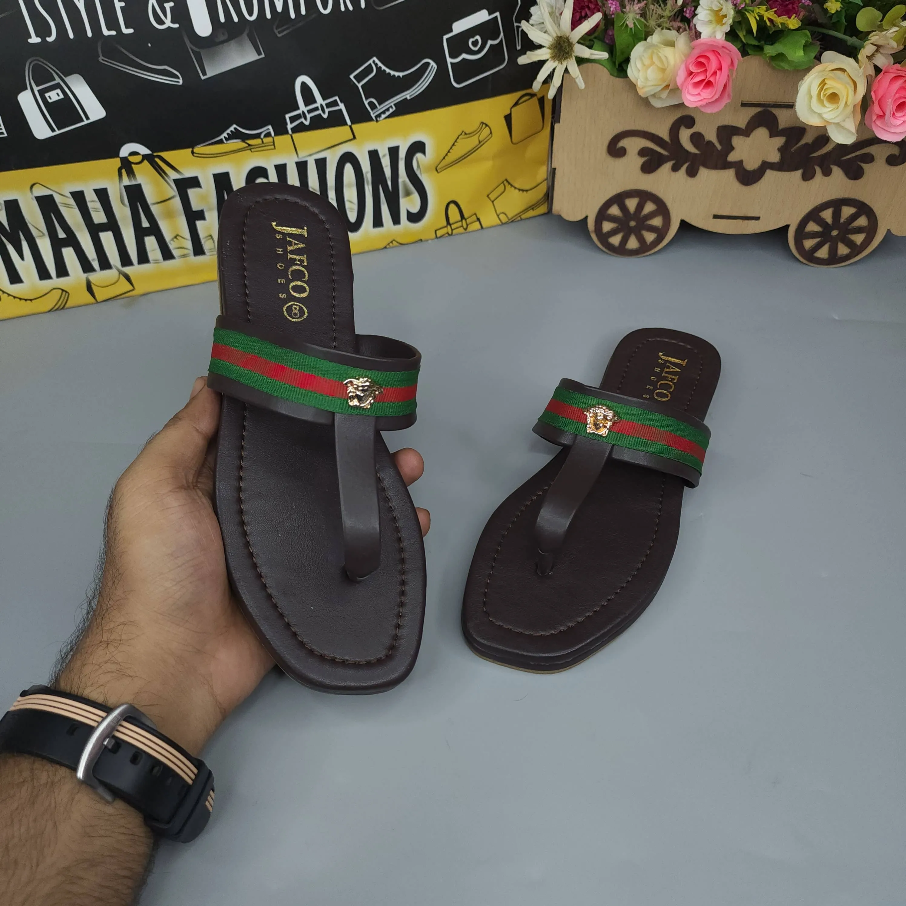Brown Casual Slippers