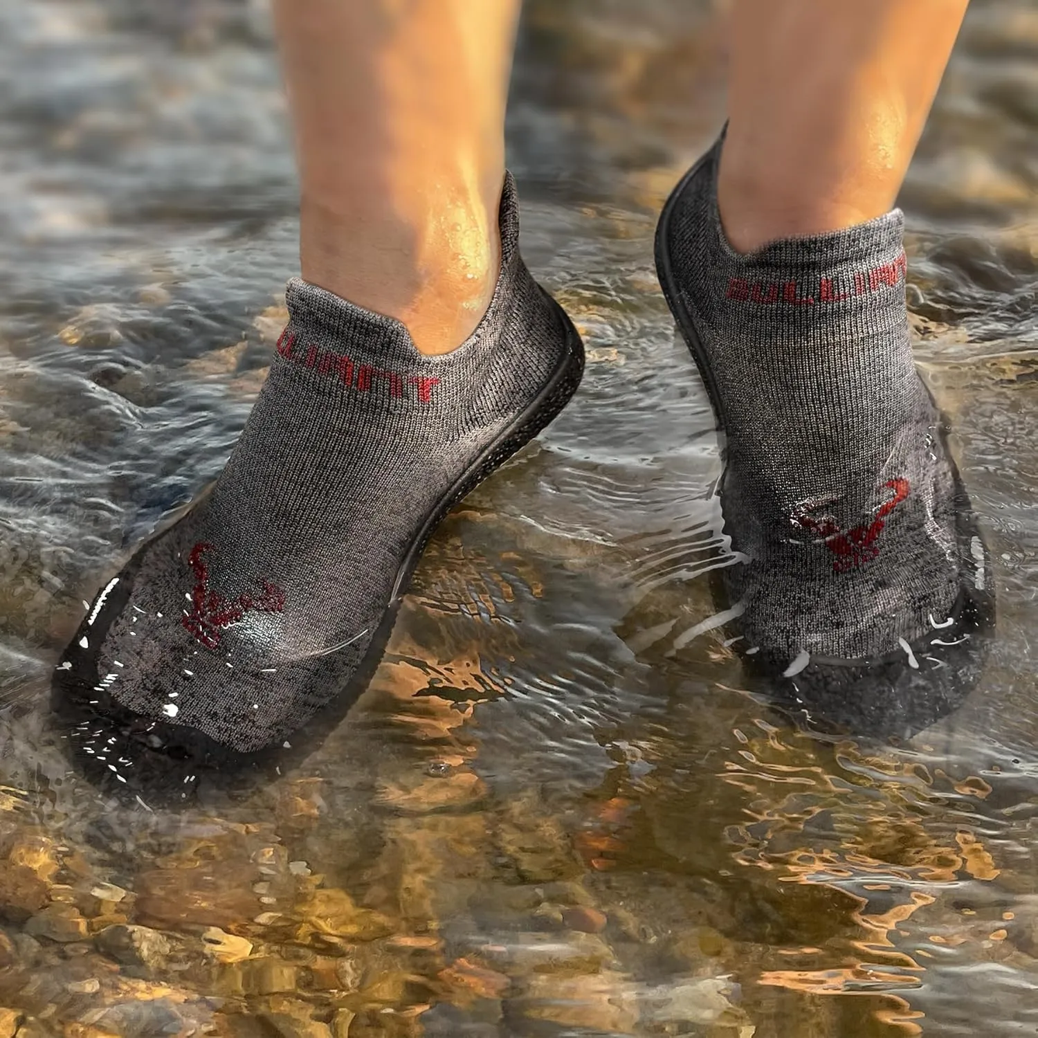 BULLIANT Women Water Shoes Slipper Socks Barefoot Hiking Shoes for Men Women with Cushioned Insole&Drainage Sole
