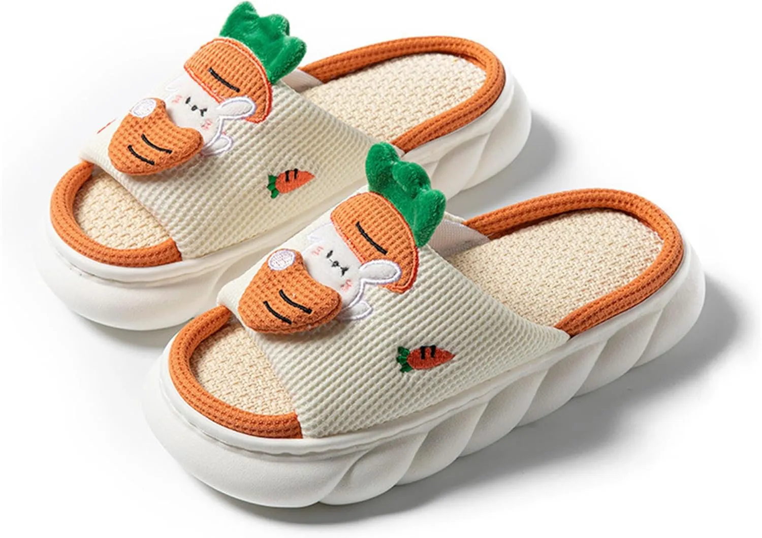 Butterfly cotton and linen slippers Home slippers Men's and women's seasonal slippers Cotton and linen slippers