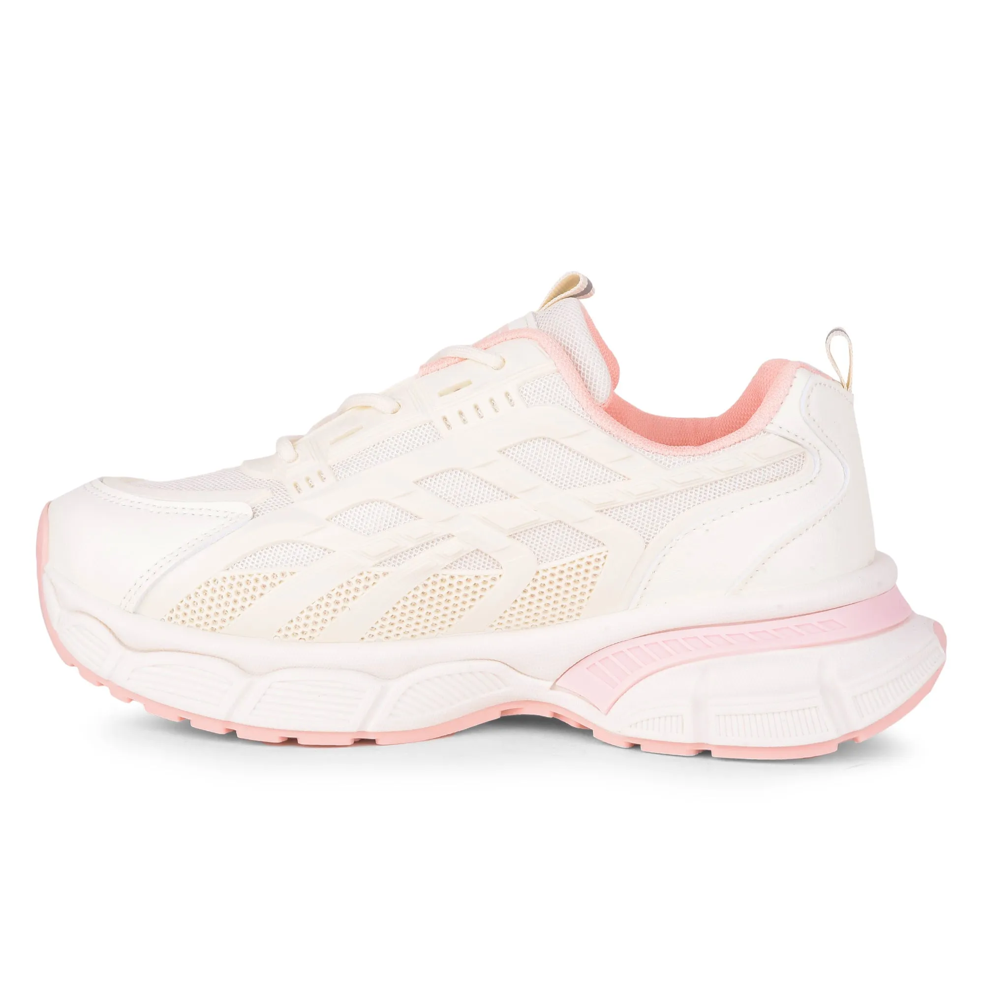 Calcetto Lightweight Casual WoMen's Running Sports Shoes LDS-034 Beige Pink