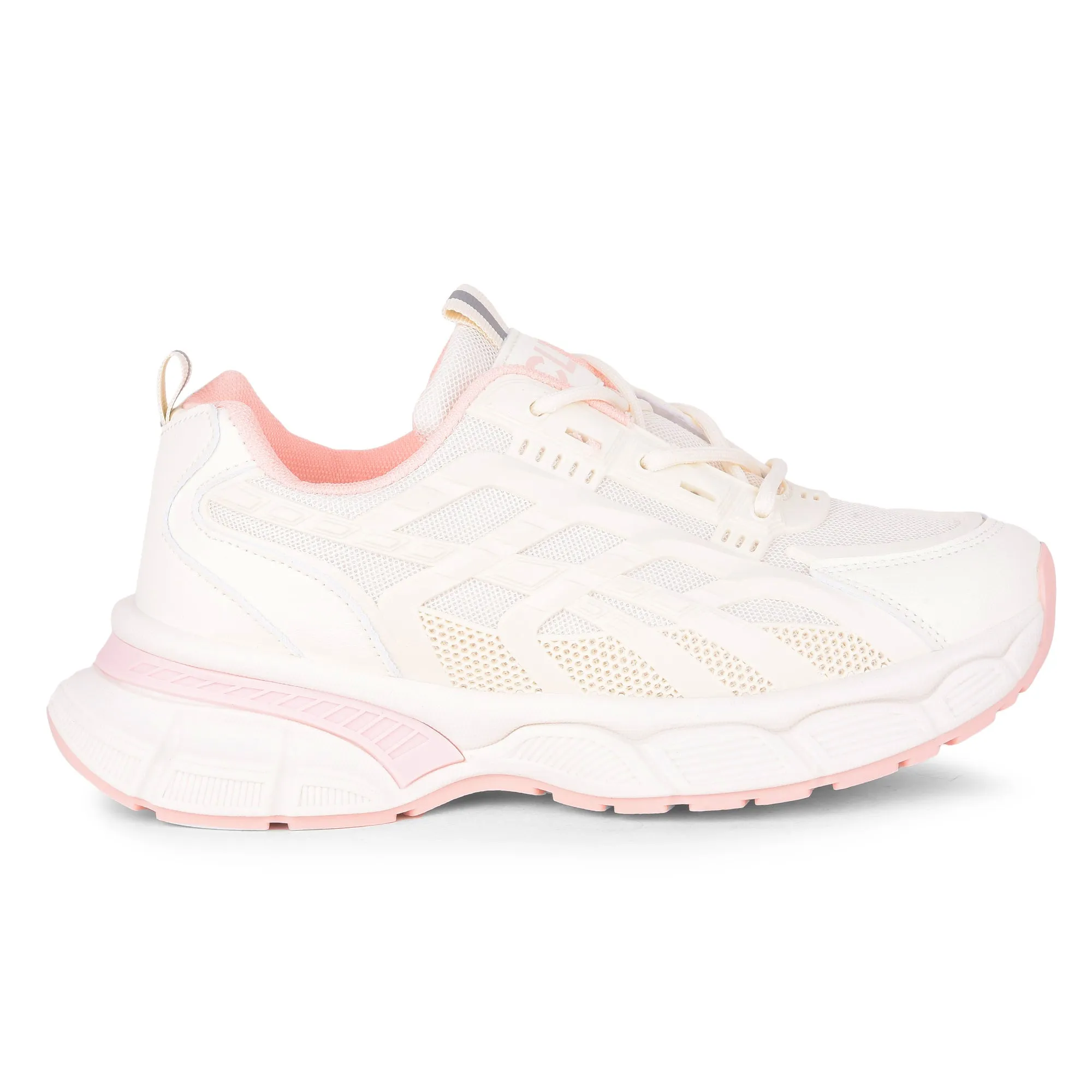 Calcetto Lightweight Casual WoMen's Running Sports Shoes LDS-034 Beige Pink