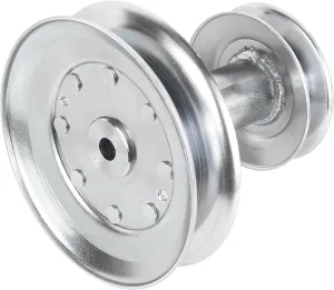 Caltric Engine Double Pulley Compatible with Ayp Poulan Husqvarna 532140186 140186 275-100 275100
