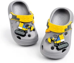 Casazoe Toddler Kids Boys Girls EVA Garden Clogs Summer Outdoor Slip On Water Sandals Children Lightweight Non-Slip Cartoon Closed Toe Slides House Slipper Beach Pool Play Shoes (Toddler/Little Kid)