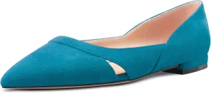 Castamere Women Low Heel Pointed Toe Slip-on Pumps Wedding Classic 0.4 Inches Heels