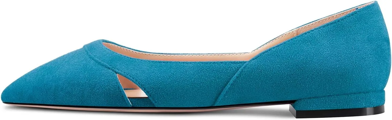 Castamere Women Low Heel Pointed Toe Slip-on Pumps Wedding Classic 0.4 Inches Heels