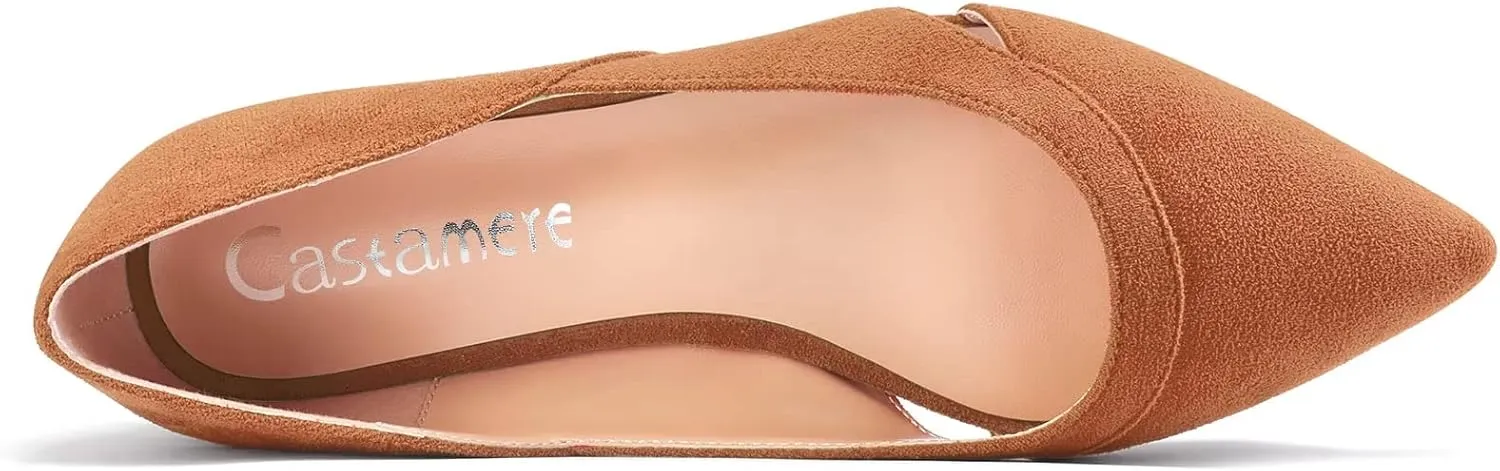 Castamere Women Low Heel Pointed Toe Slip-on Pumps Wedding Classic 0.4 Inches Heels