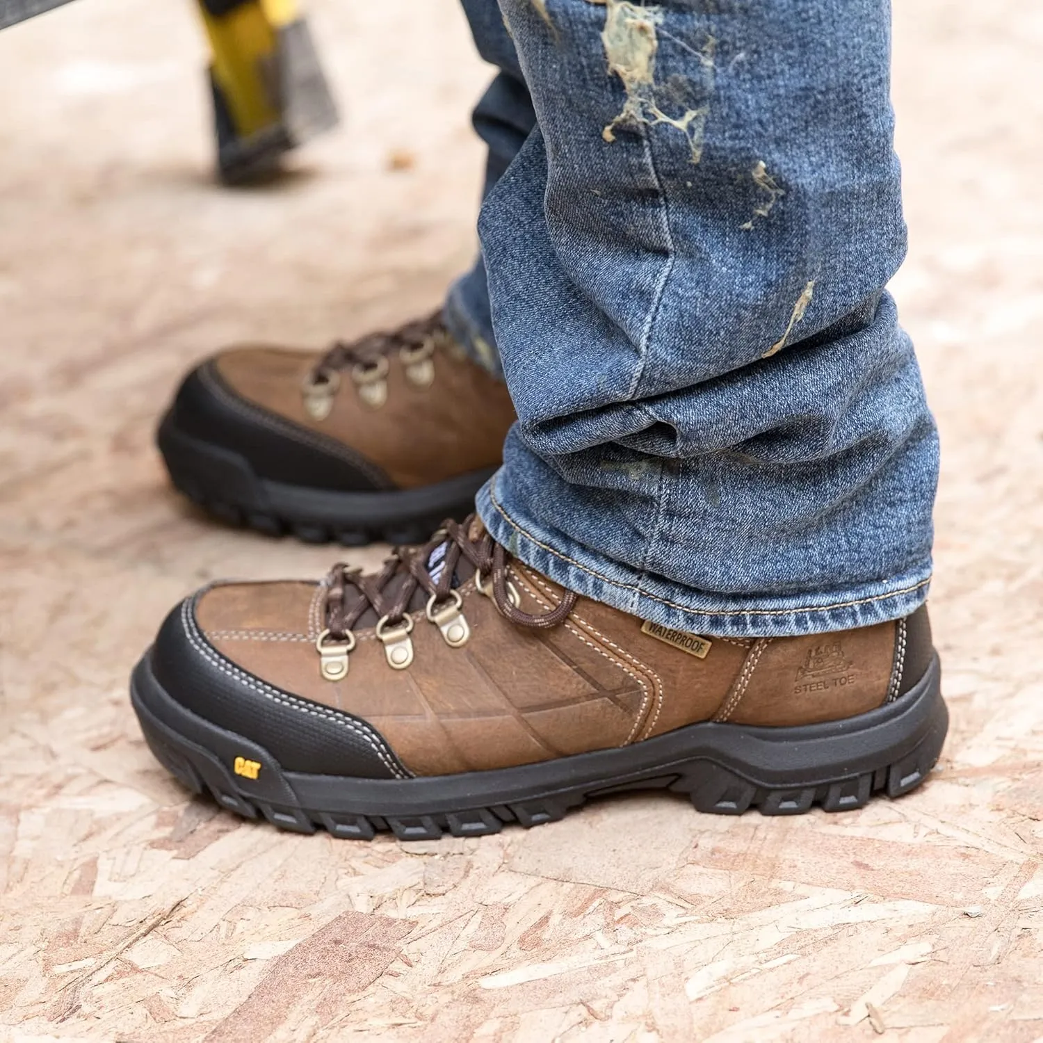 CAT Men’s Threshold Waterproof Steel Toe Work Boot