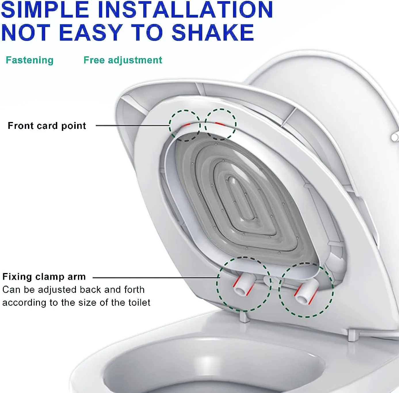 Cat Toilet Training Kit,Cat Toilet Training Systems,Reusable Plastic Trainer for Pet Cleaning with 1 Replaceable Feather Toy,Litter Boxes(White Tray,1 Gray Inner Support)