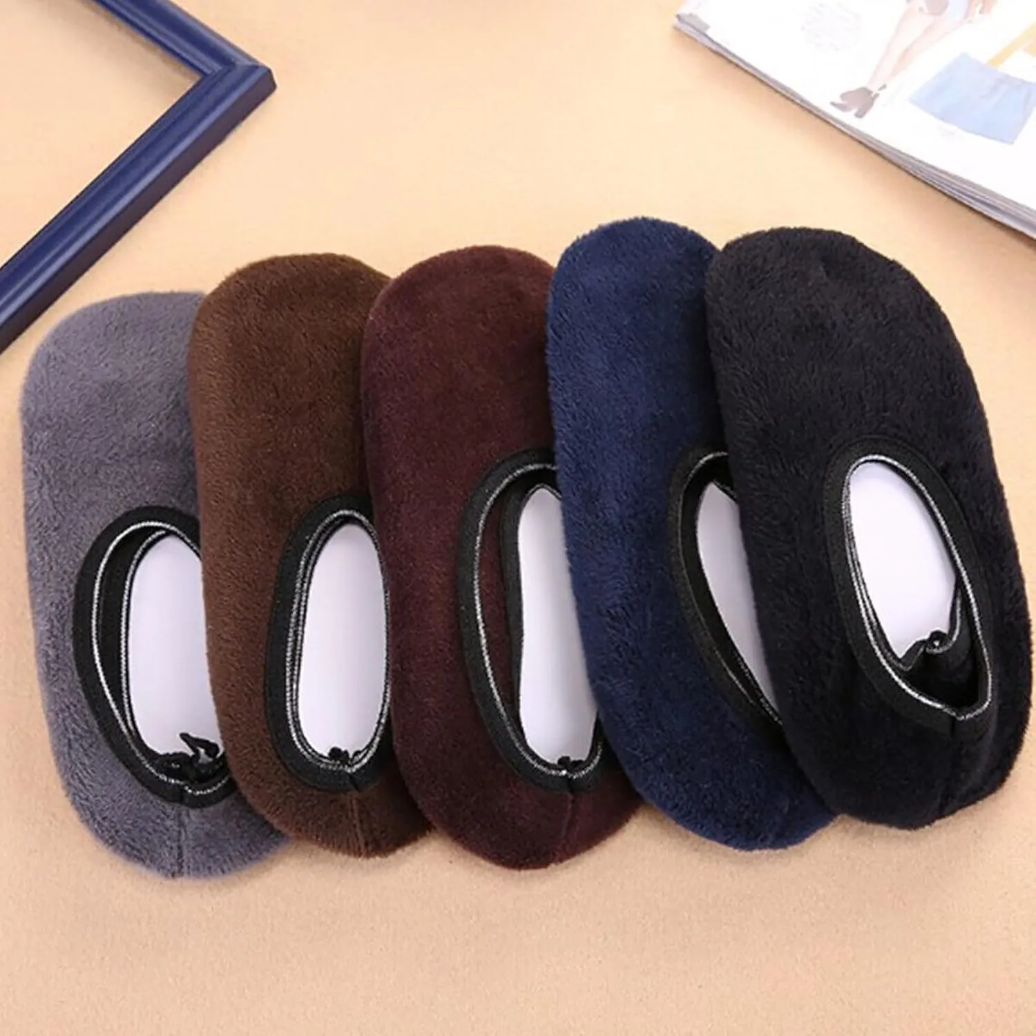CEAeis Womens Slipper Non-Slip Socks, Warm Soft Fleece Gripper Slipper, Velvet Indoor Socks Slippers for Women and Girls