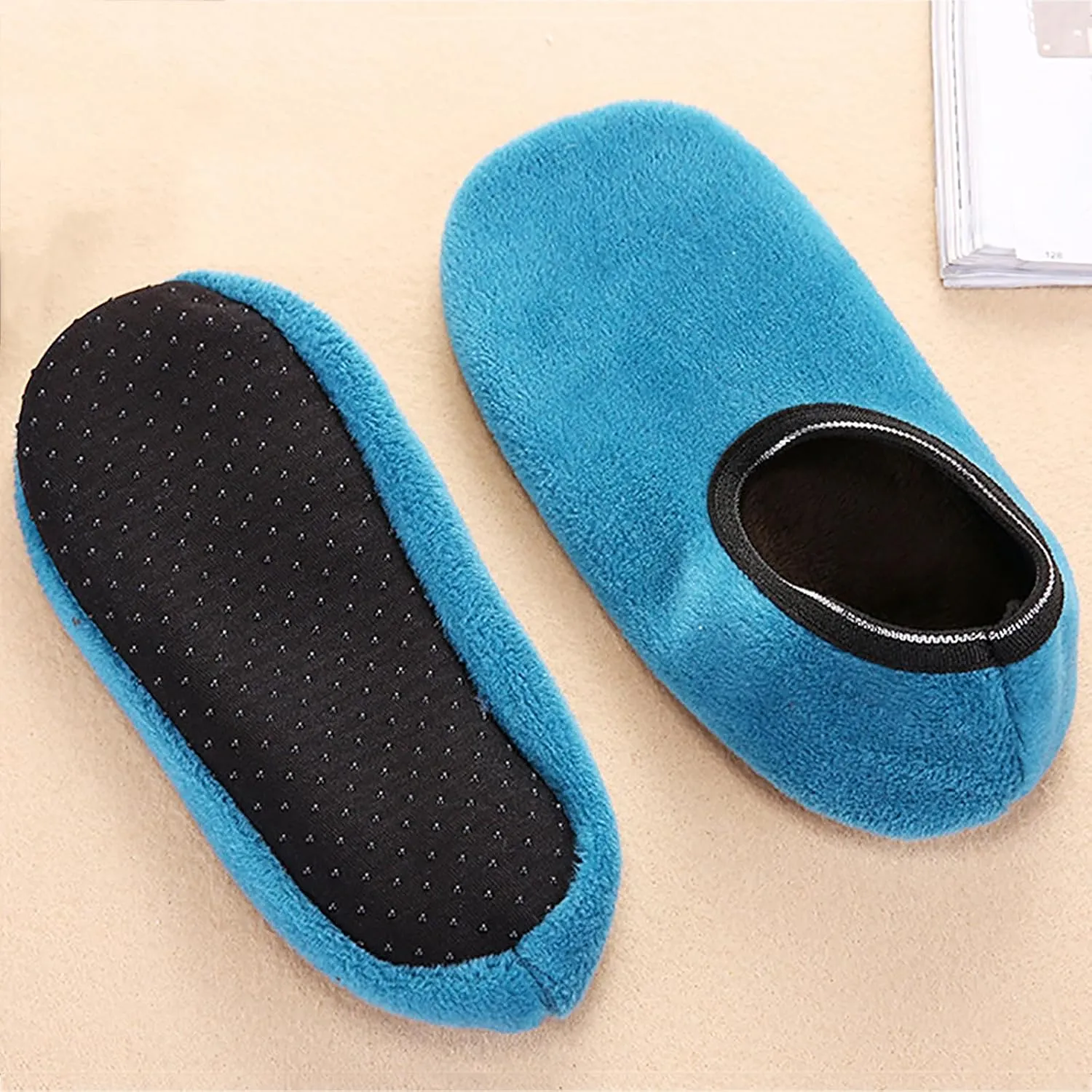 CEAeis Womens Slipper Non-Slip Socks, Warm Soft Fleece Gripper Slipper, Velvet Indoor Socks Slippers for Women and Girls