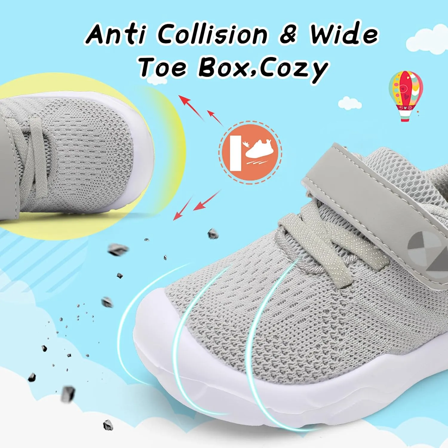 Centipede Demon Toddler Shoes Boys Girls Breathable Sneakers Kids Barefoot Shoes Lightweight Walking Running Shoe Outdoor Athletic Tennis Shoe