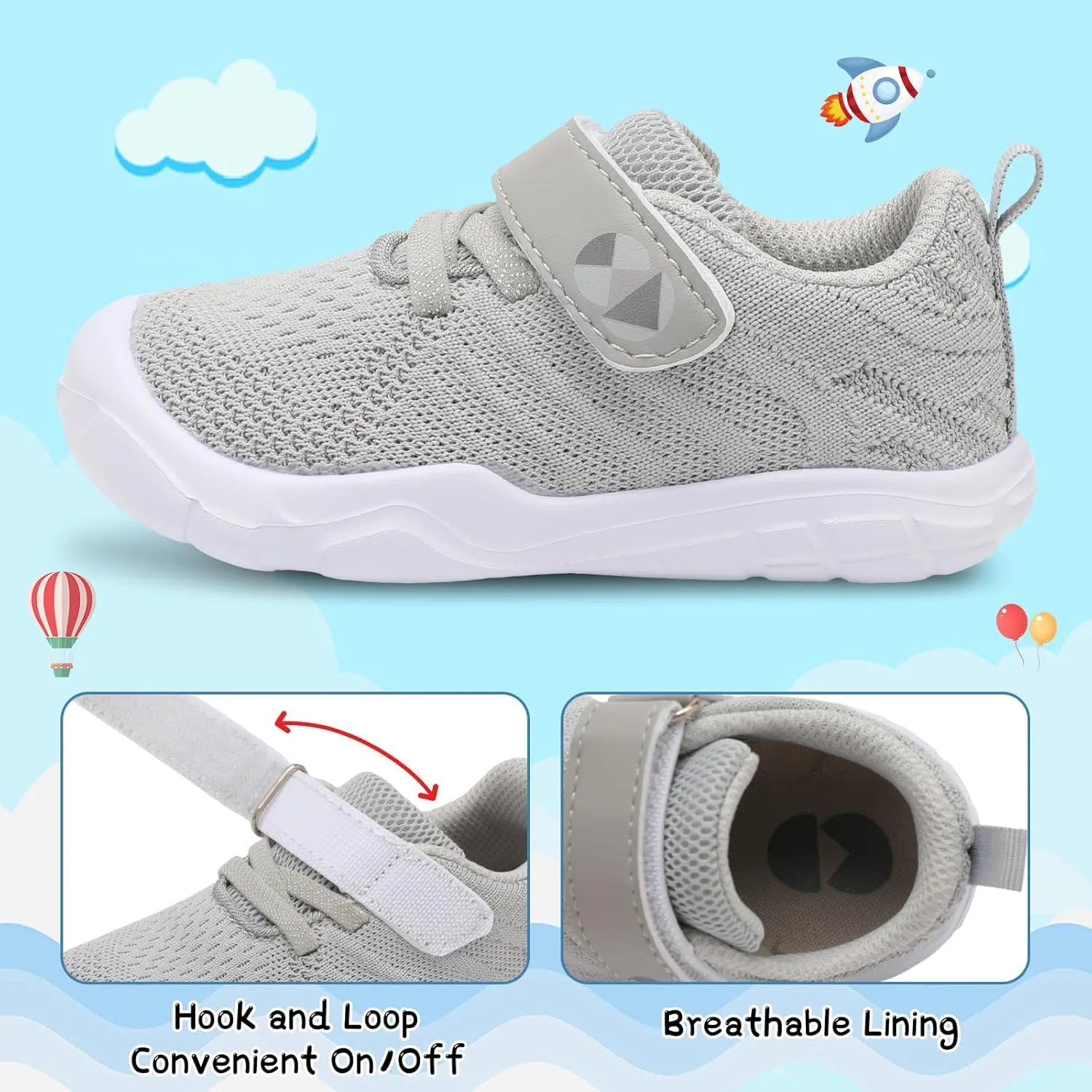Centipede Demon Toddler Shoes Boys Girls Breathable Sneakers Kids Barefoot Shoes Lightweight Walking Running Shoe Outdoor Athletic Tennis Shoe