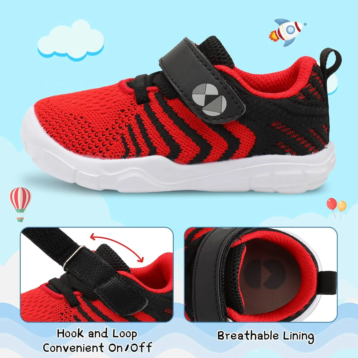 Centipede Demon Toddler Shoes Boys Girls Breathable Sneakers Kids Barefoot Shoes Lightweight Walking Running Shoe Outdoor Athletic Tennis Shoe
