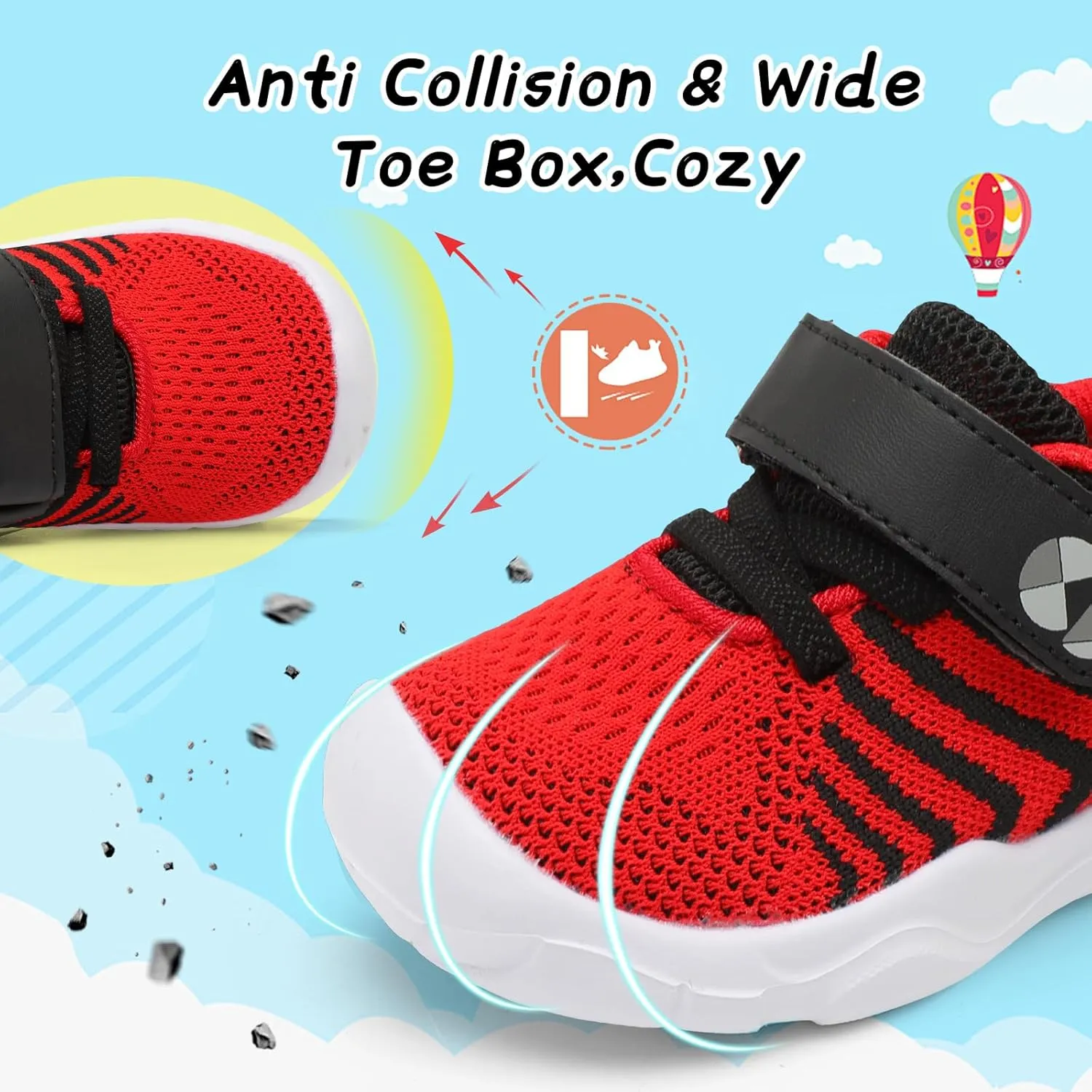 Centipede Demon Toddler Shoes Boys Girls Breathable Sneakers Kids Barefoot Shoes Lightweight Walking Running Shoe Outdoor Athletic Tennis Shoe
