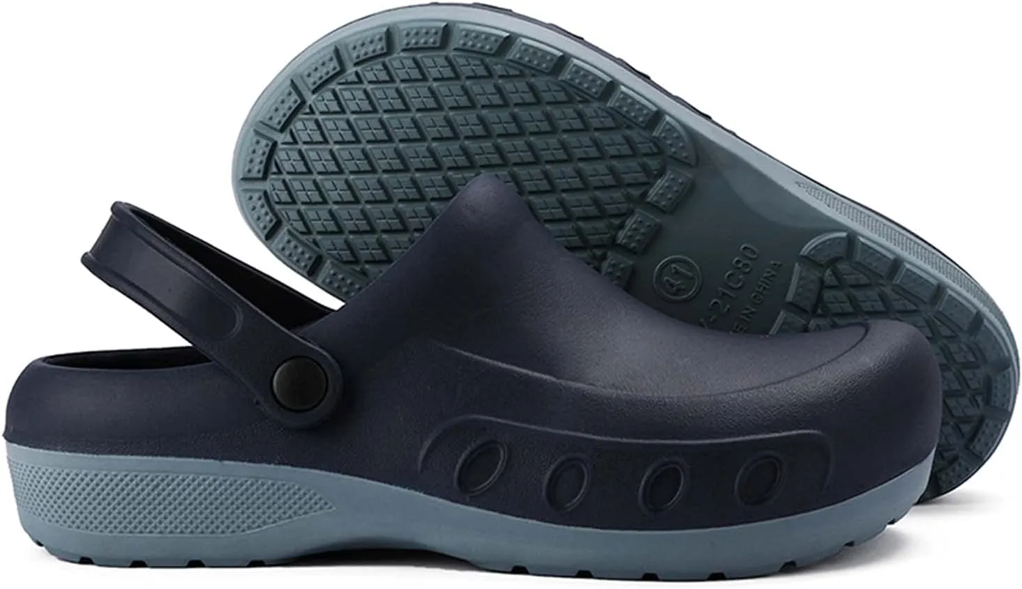 CERYTHRINA Men's Slip Resistant Work Clogs | Chef Clogs | Work Shoes