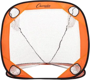 Champion Sports Lacrosse Training Goal: Pop Up & Backyard Shooting Net