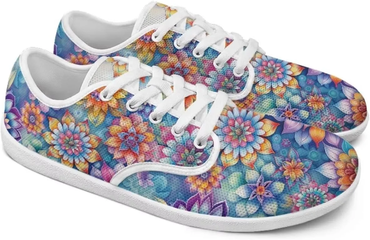 chaqlin Low Cut Tennis Shoes for Women Fashion Running Walking Slip On Sneakers Classic Lace-up Flat Shoe