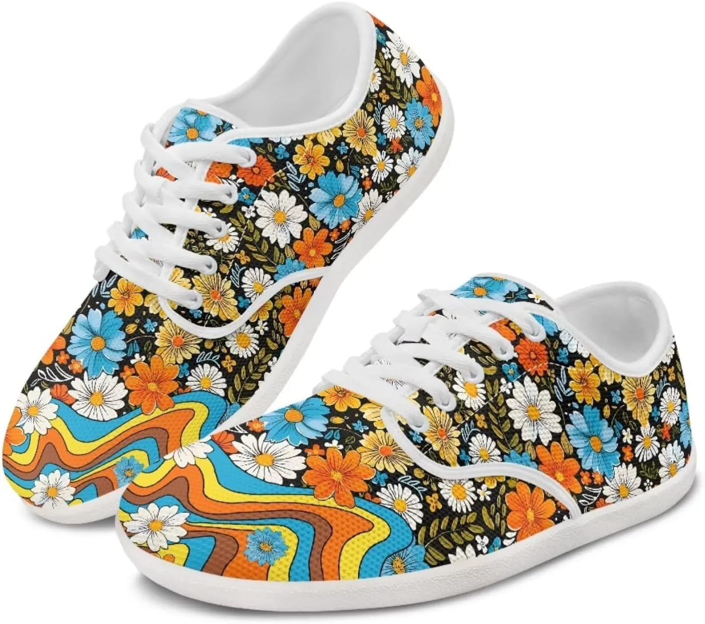 chaqlin Low Cut Tennis Shoes for Women Fashion Running Walking Slip On Sneakers Classic Lace-up Flat Shoe