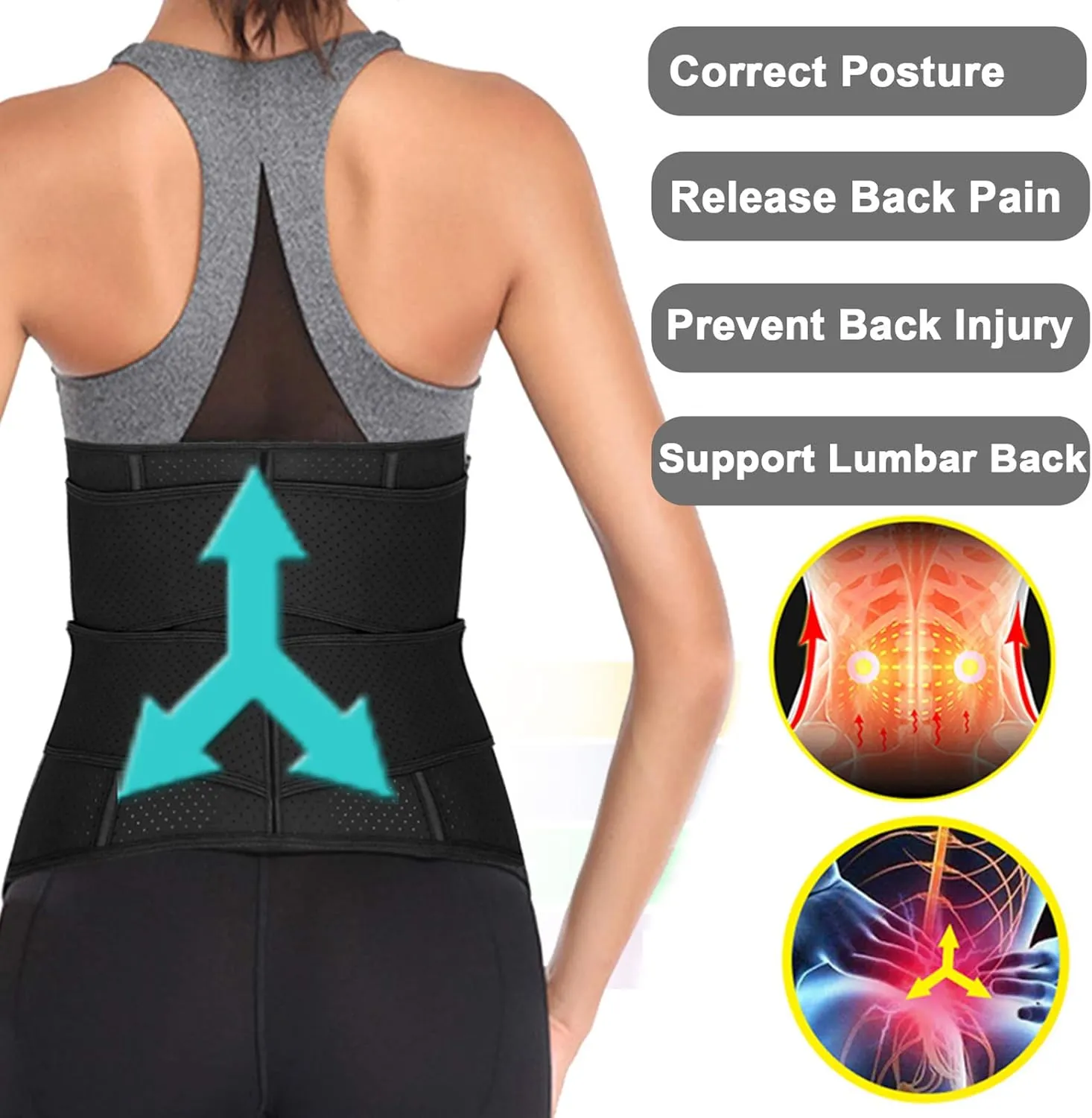 Charmian Waist Trainer for Women Latex Underbust Corset Sport Girdle Waist Cincher Hourglass Body Shaper