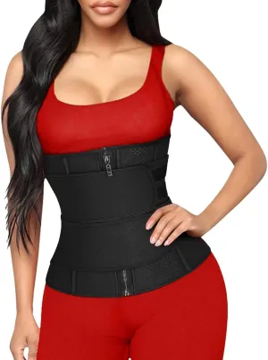 Charmian Waist Trainer for Women Latex Underbust Corset Sport Girdle Waist Cincher Hourglass Body Shaper