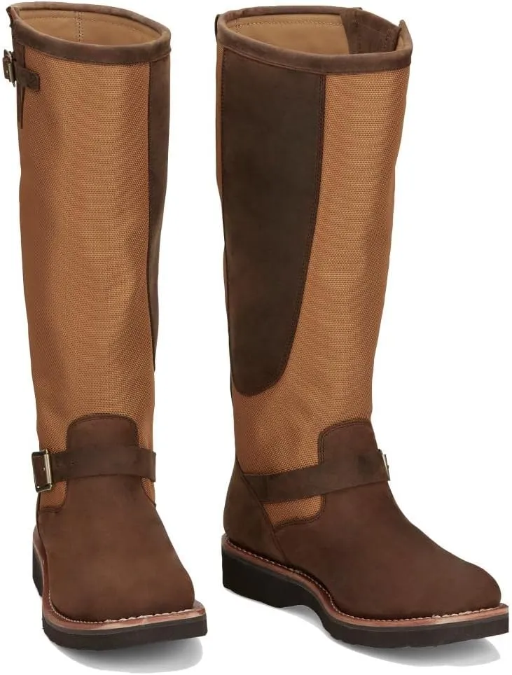 Chippewa Men's Cottonwood Hickory Brown Square Toe 17in Tall Snake Boot Brown 13 EE