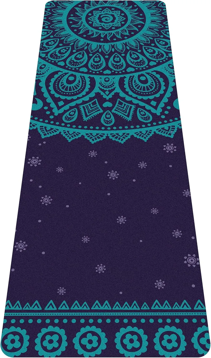 Cifupy Yoga Mat Double-Sided Non Slip Exercise Mat Eco Friendly TPE Fitness Exercise Mat With Carrying Strap & Storage Bag Workout Mat for Yoga, Pilates and Floor Exercises