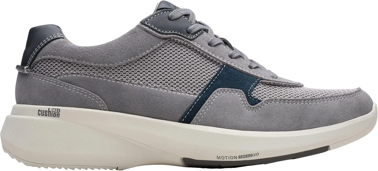 Clarks Men's Lehman Race Trainers, Dark Grey Combi, 45