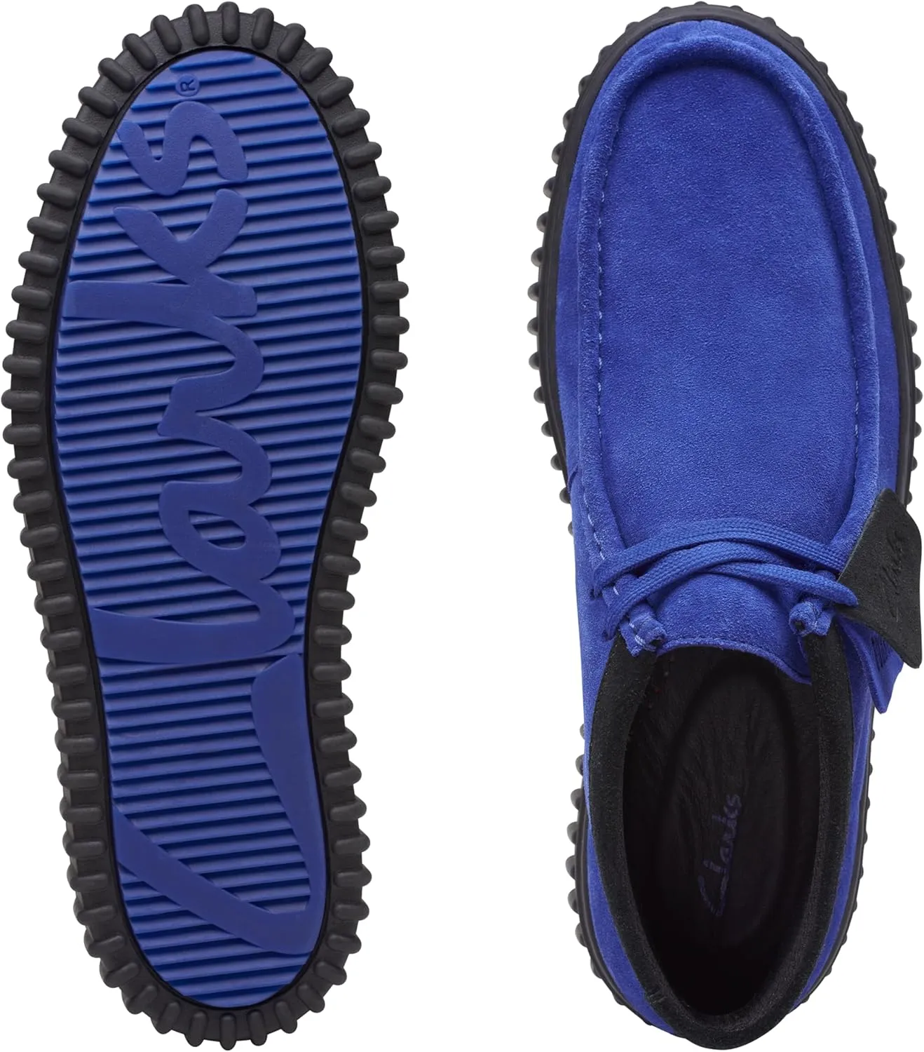 Clarks Men's Torhill Hi Chukka Boot Cobal Suede