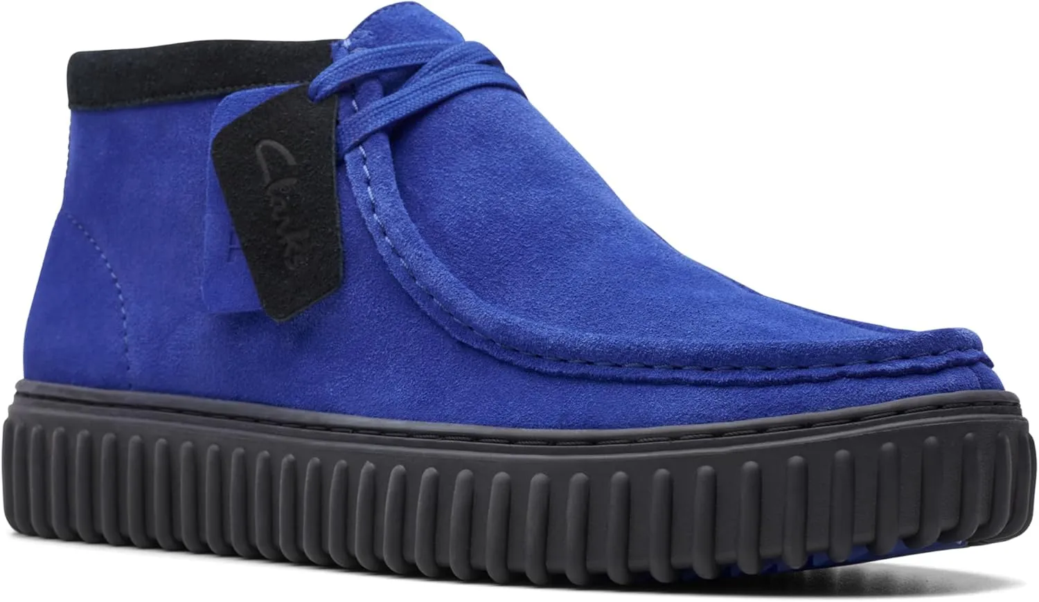 Clarks Men's Torhill Hi Chukka Boot Cobal Suede