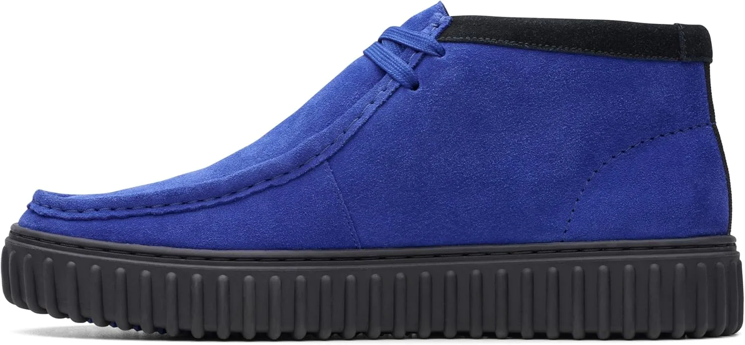 Clarks Men's Torhill Hi Chukka Boot Cobal Suede