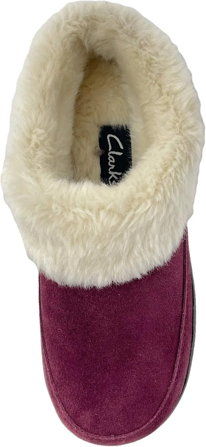 Clarks Women's, Faux Fur Lined Slipper Clog