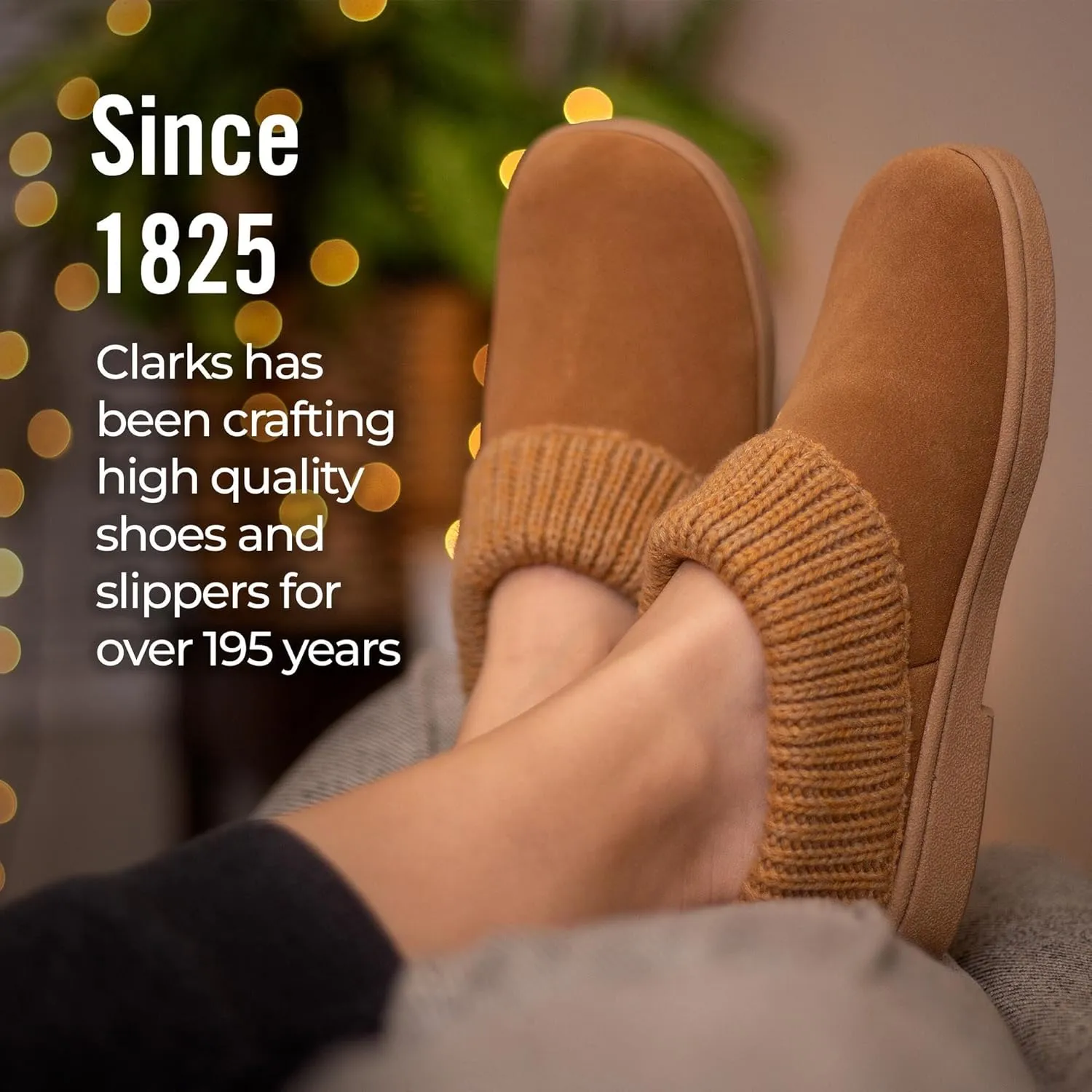 Clarks Women's Knit Scuff Slipper