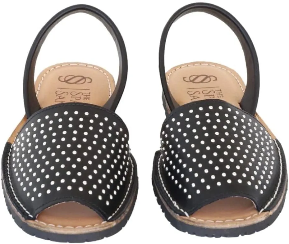 Classic Comfortable Flat Sandals for Women, Dressy Soft Leather Peep Toe Sandals for Women, Versatile Casual Slip-on Flats