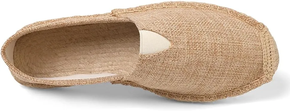 Closed Toe Canvas Slip on Flat Espadrilles Loafers for Men and Women
