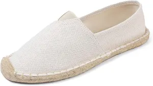 Closed Toe Canvas Slip on Flat Espadrilles Loafers for Men and Women