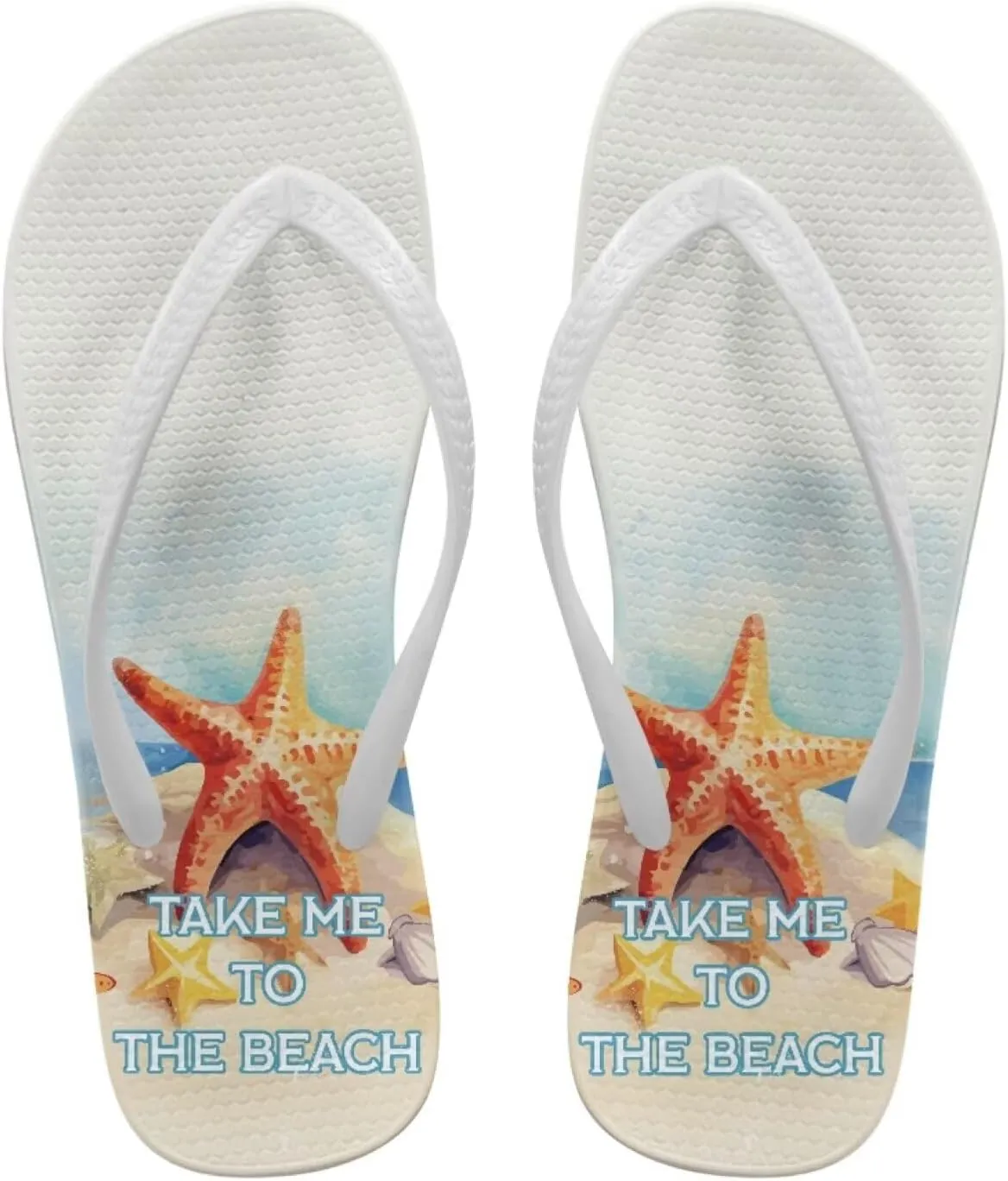 Coloranimal Womens Flip Flops Summer Beach Sandals Non Slip Flip Flops Thong Sandals for Women Lightweight Ladies Slip On Summer Slippers