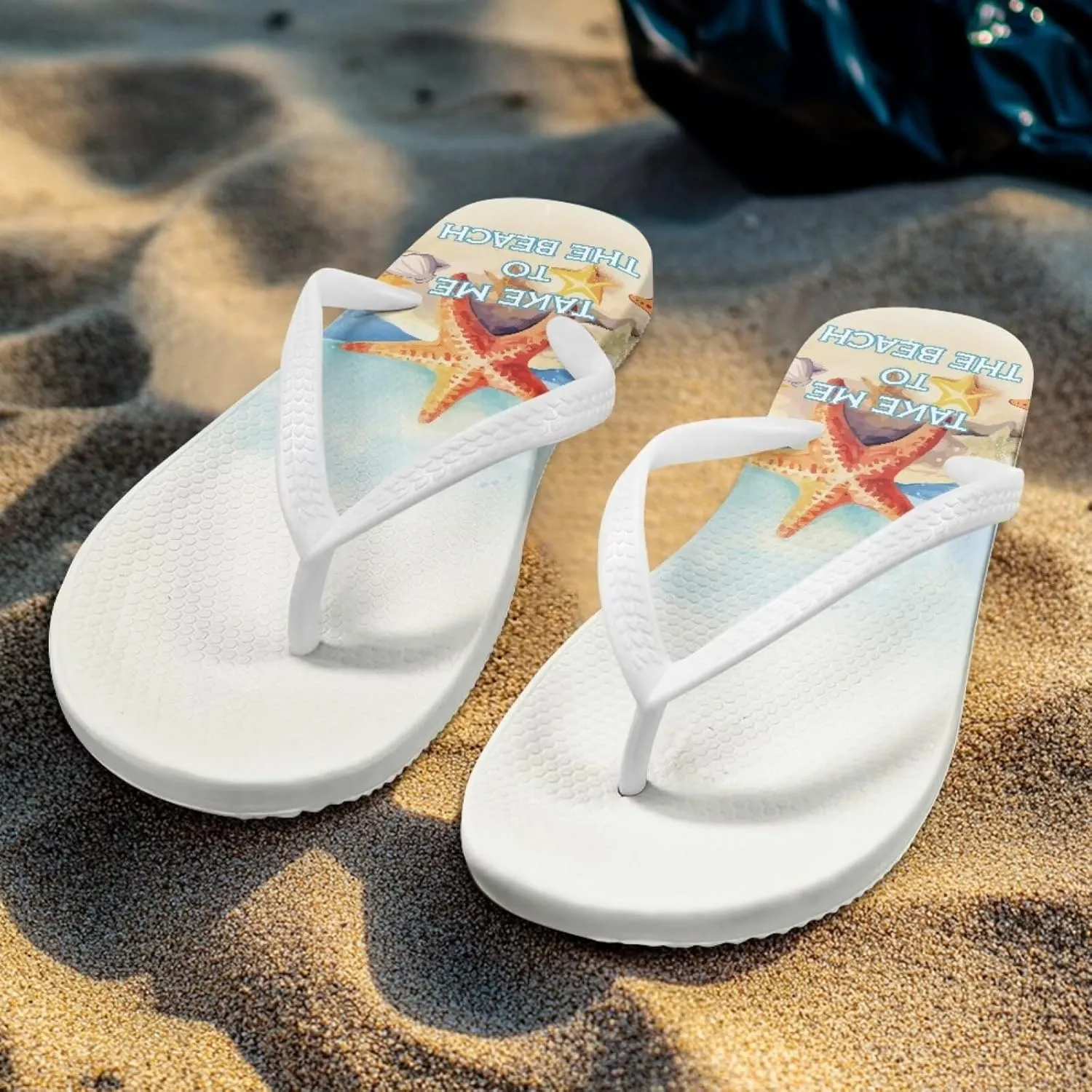 Coloranimal Womens Flip Flops Summer Beach Sandals Non Slip Flip Flops Thong Sandals for Women Lightweight Ladies Slip On Summer Slippers