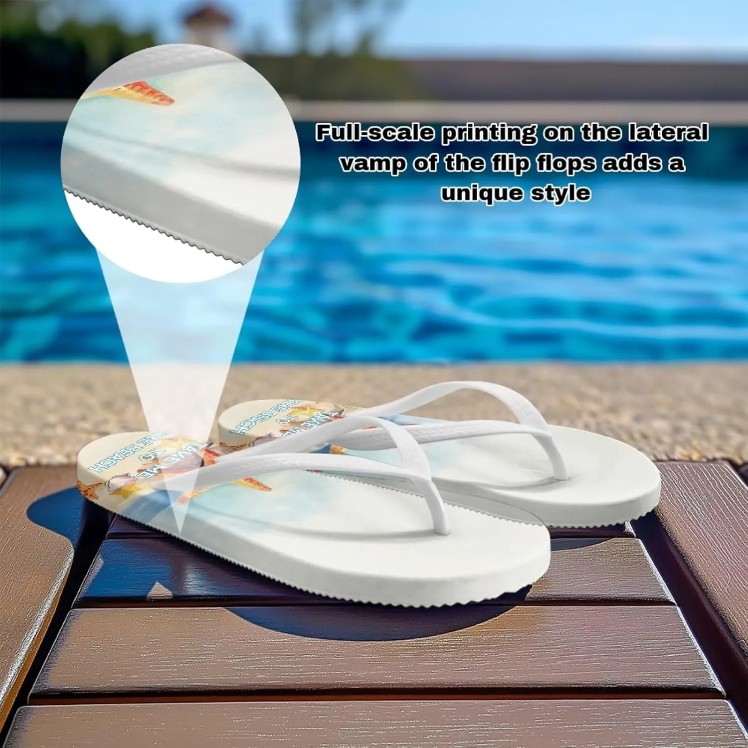 Coloranimal Womens Flip Flops Summer Beach Sandals Non Slip Flip Flops Thong Sandals for Women Lightweight Ladies Slip On Summer Slippers