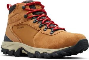 Columbia Men's Newton Ridge Plus II Suede Waterproof, 2024 Elk/Mountain Red, 10.5