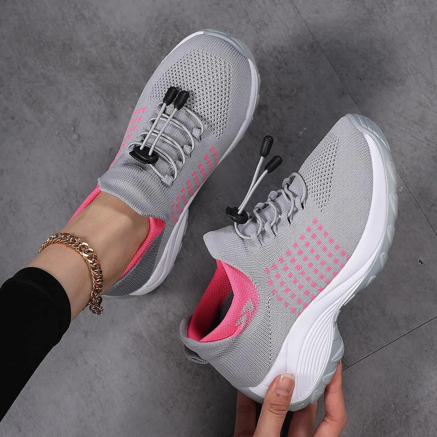Comfort Orthowear Shoes for Women Men Orthopedic Tennis Shoe Waterproof Comfortable Walking Shoes for Women with Plantar Fasciitis Air Cushion Ortho Breathable Stretch Cushion Orthopedic Sneakers