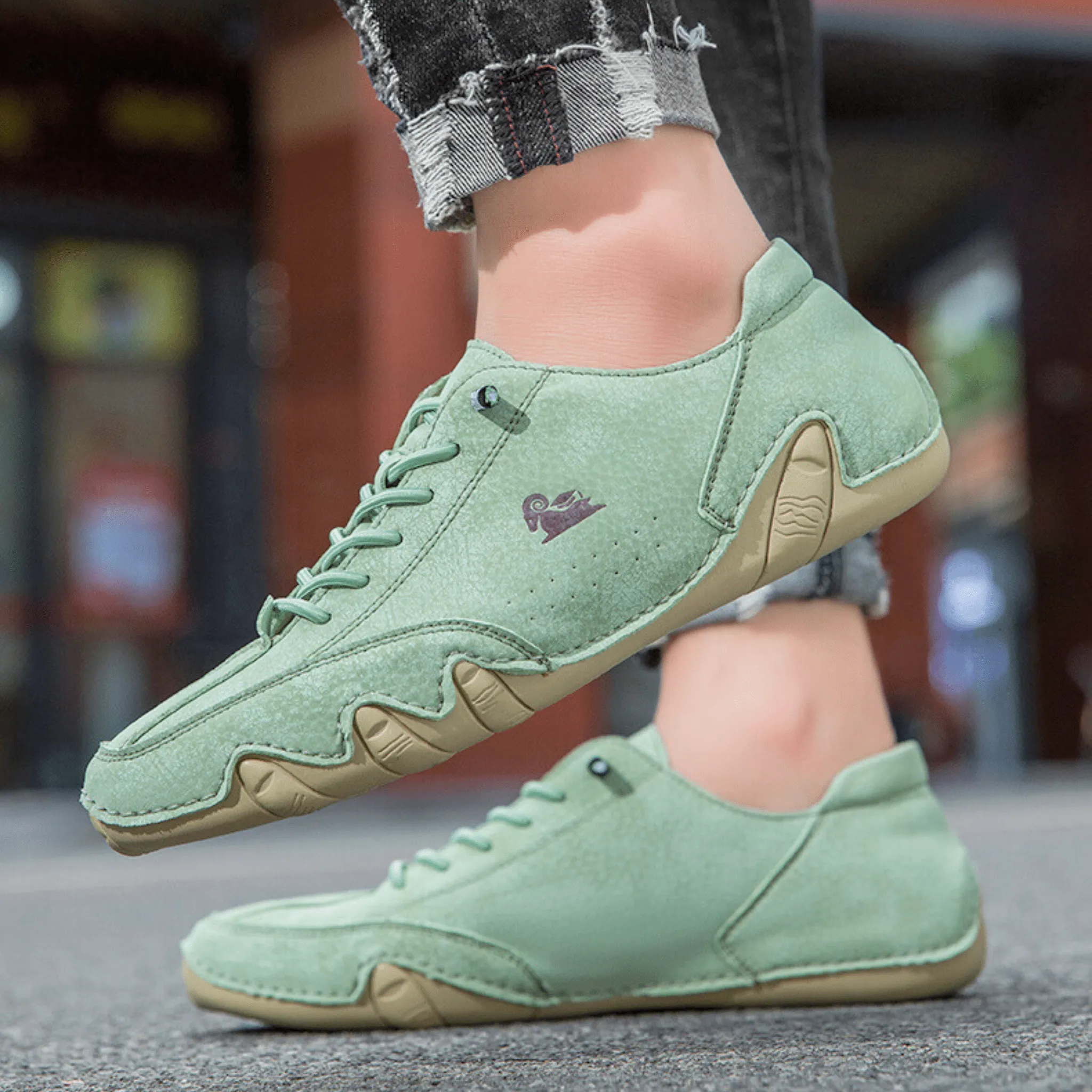 Comfortable Flat Leather Sneakers