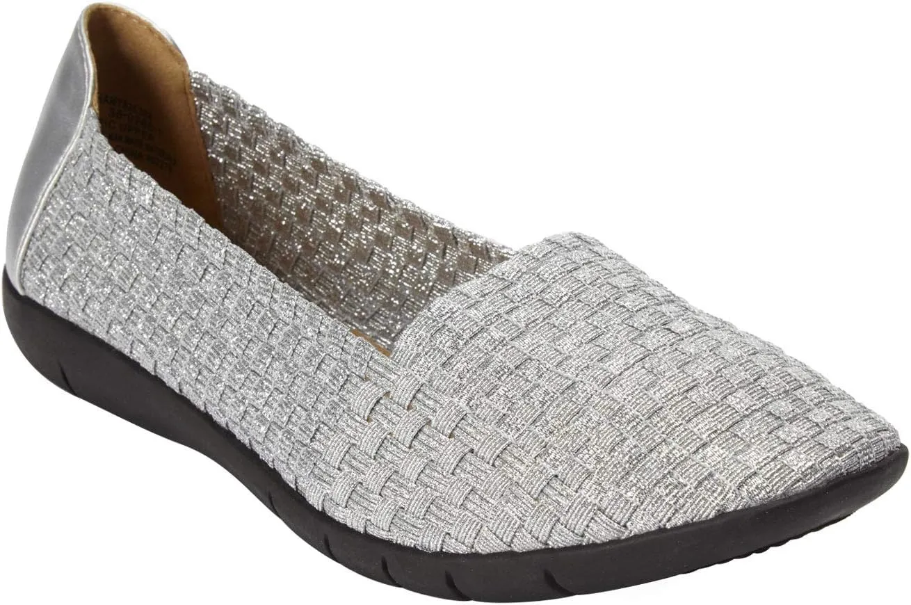 Comfortview Women's The Bethany Slip On Flat (Wide Widths Available)