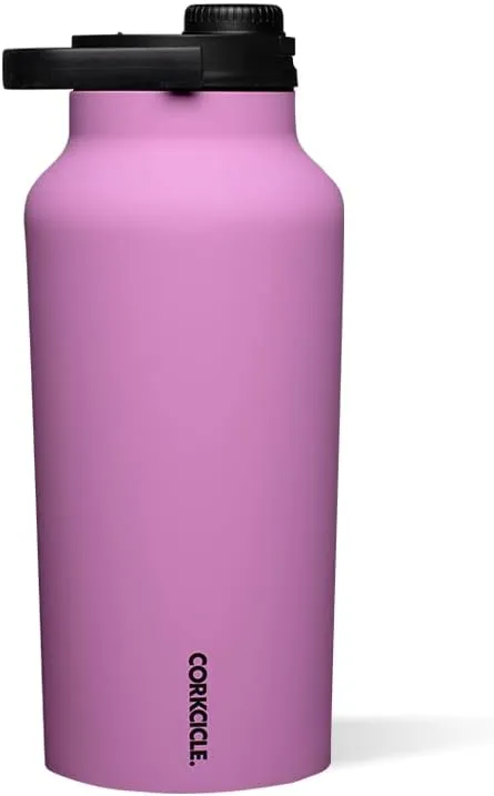 Corkcicle Sport Jug Travel Water Bottle, Triple Insulated Stainless Steel, Keeps Beverages Cold for 25 Hours or Warm for 12 Hours,BPA-Free, Fuschia, 64 oz