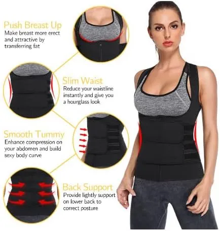Corset Top Bodysuit Plus Size Black Shapewear Waist Trainer Corset Top