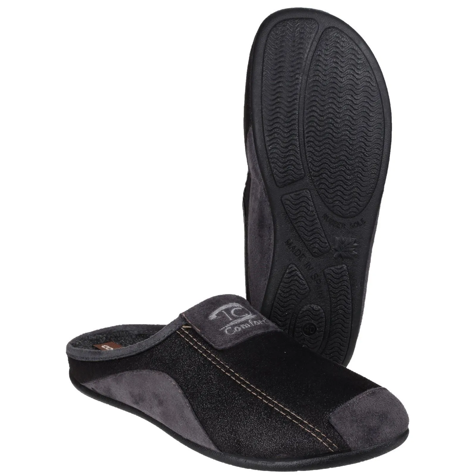 Cotswold Men's Westwell Slipper in Black
