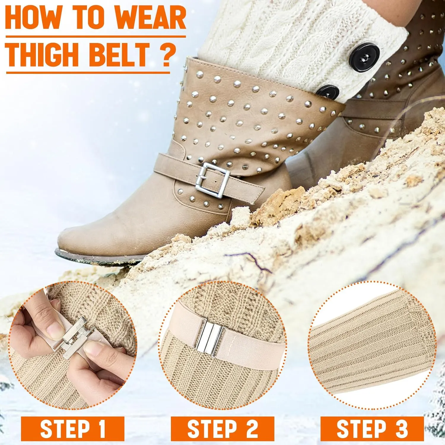 Coume 3 Pairs Women's Extra Wide Calf Boot Cuffs Plus Size Boot Toppers for Women Leg Warmer Socks Gift for Christmas Winter