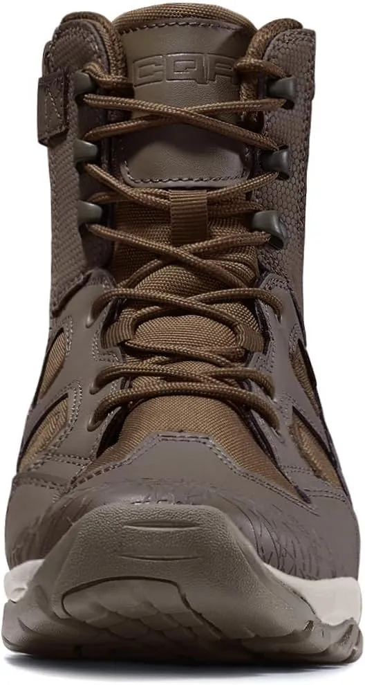 CQR Men's Military Tactical Boots, Lightweight 6 Inches Hiking Combat Boot Durable Breathable Outdoor Work Motorcycle Footwear