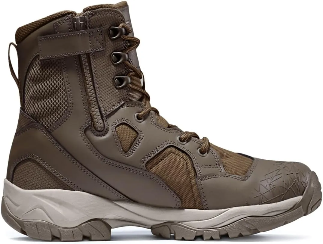 CQR Men's Military Tactical Boots, Lightweight 6 Inches Hiking Combat Boot Durable Breathable Outdoor Work Motorcycle Footwear